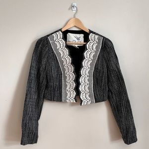 Anthropologie Tabitha tweed crop jacket 4
